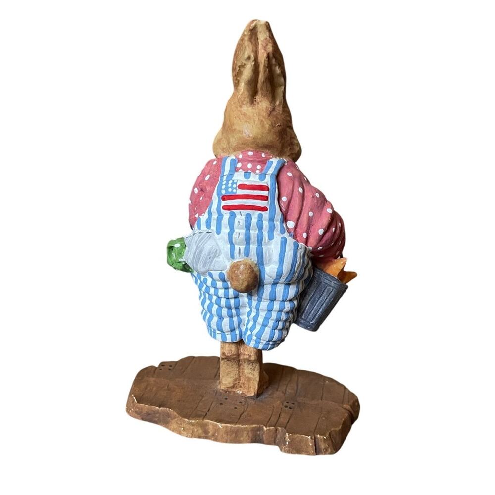 Dept 56 General Store School Girl Bunny Rabbit Bucket Carrots School Book 5 inch - Picture 4 of 7